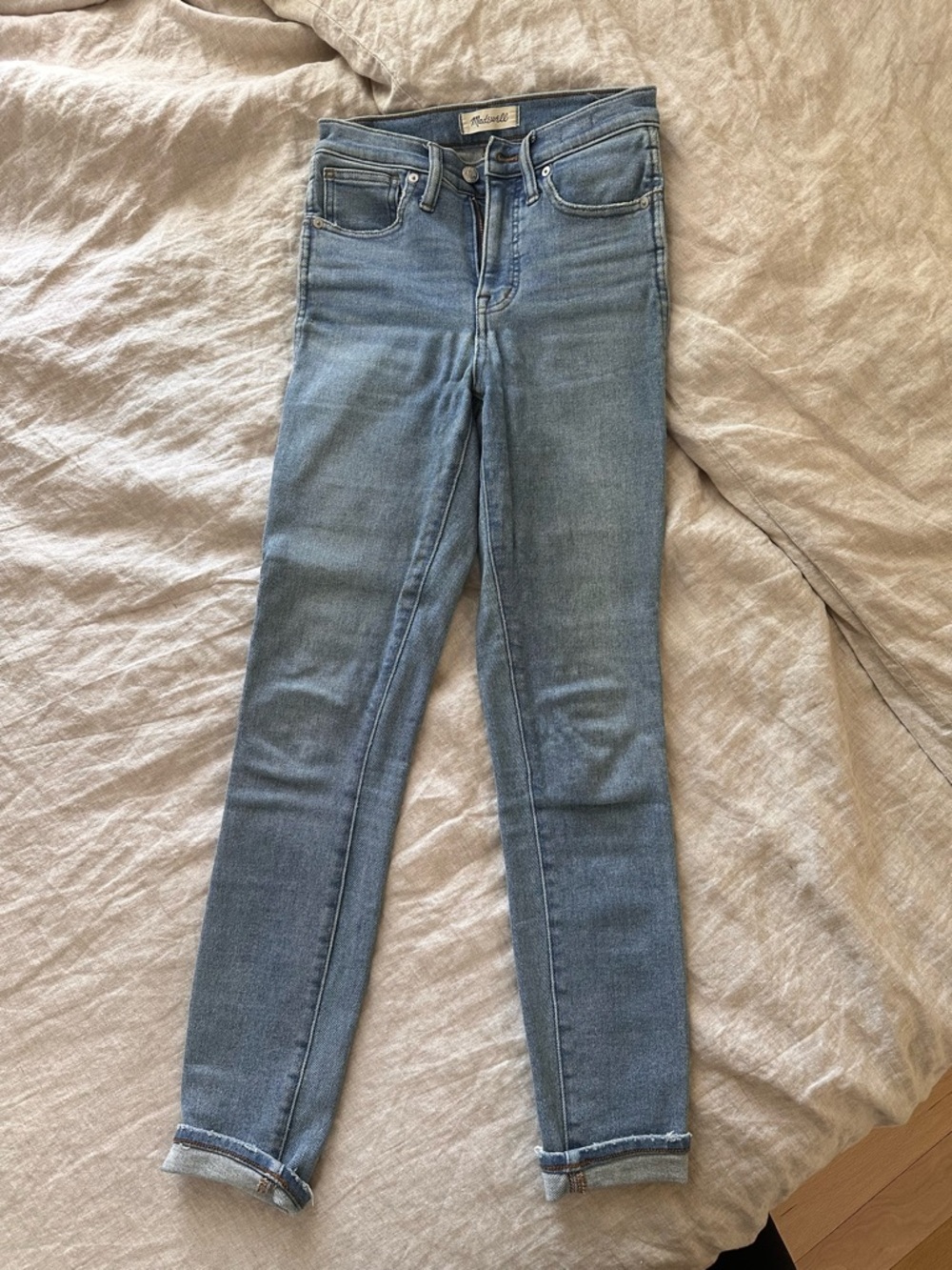 Madewell Light Blue High-Rise Skinny Jeans